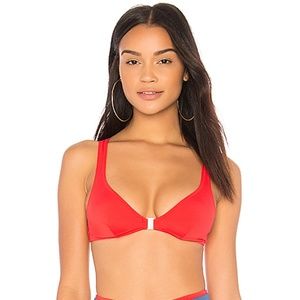 Solid and Striped The Josephine Bikini Top - Red